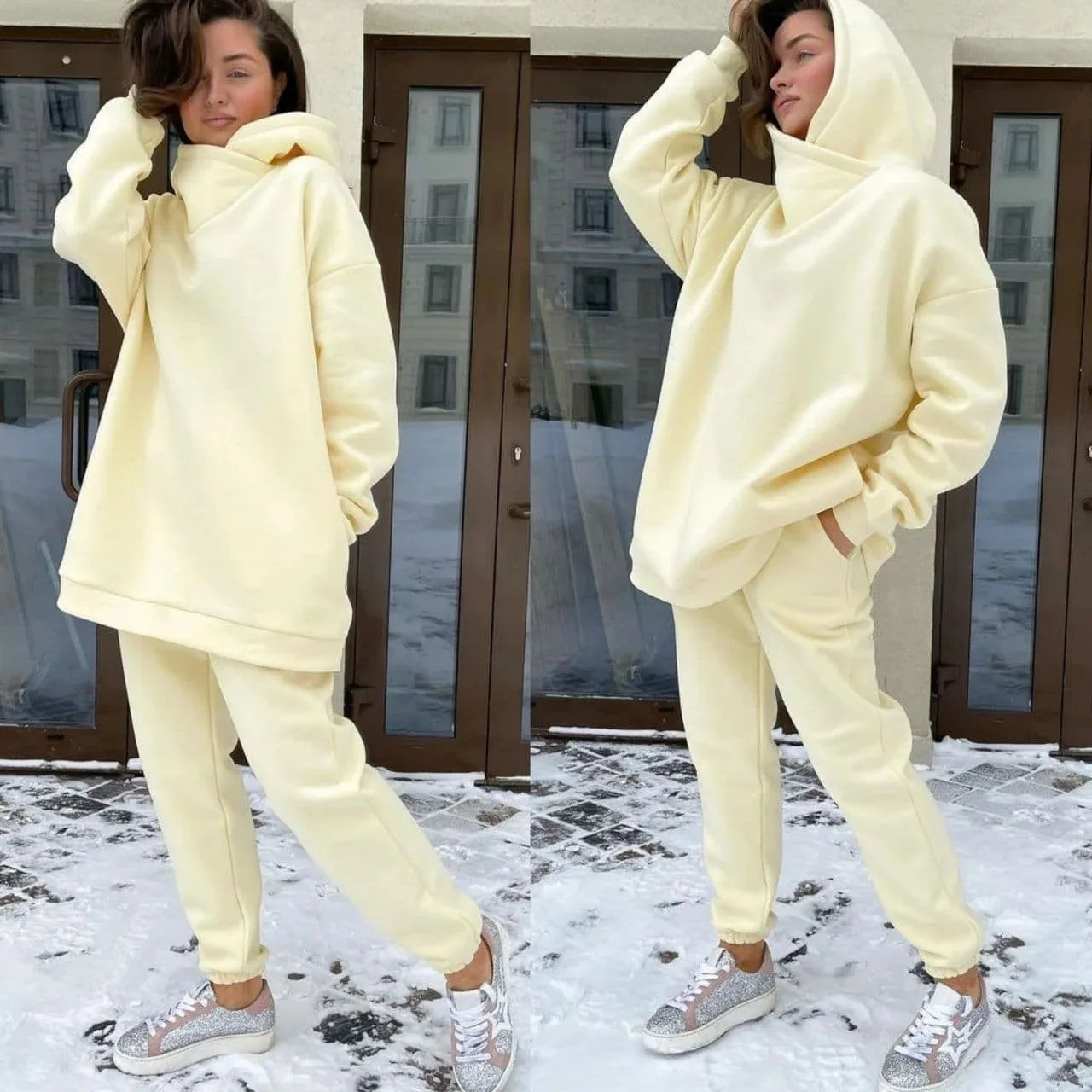 Winter Hooded Tracksuit Set