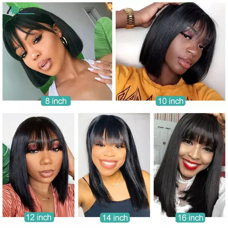 Double Drawn Human Hair Wig