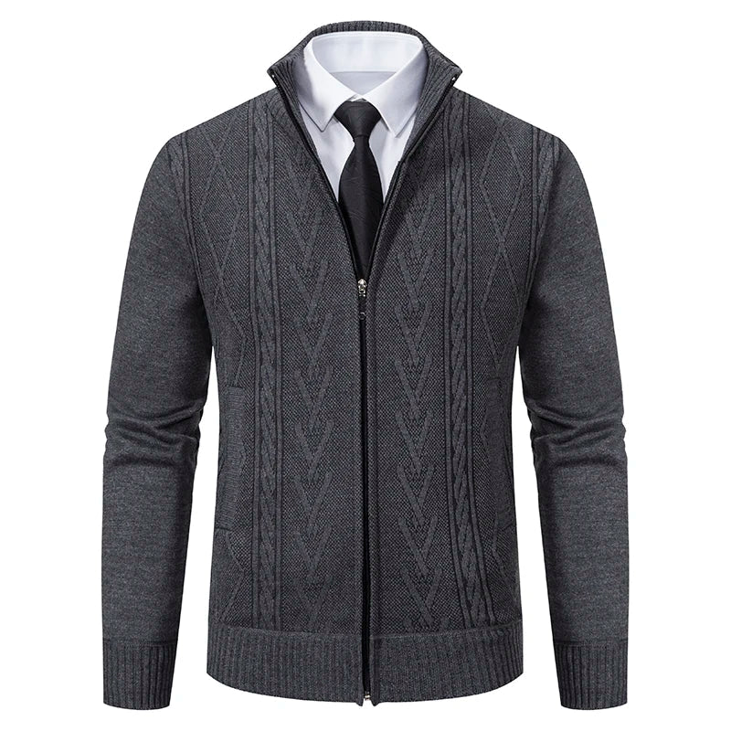Men's Knitted Sweater Coat