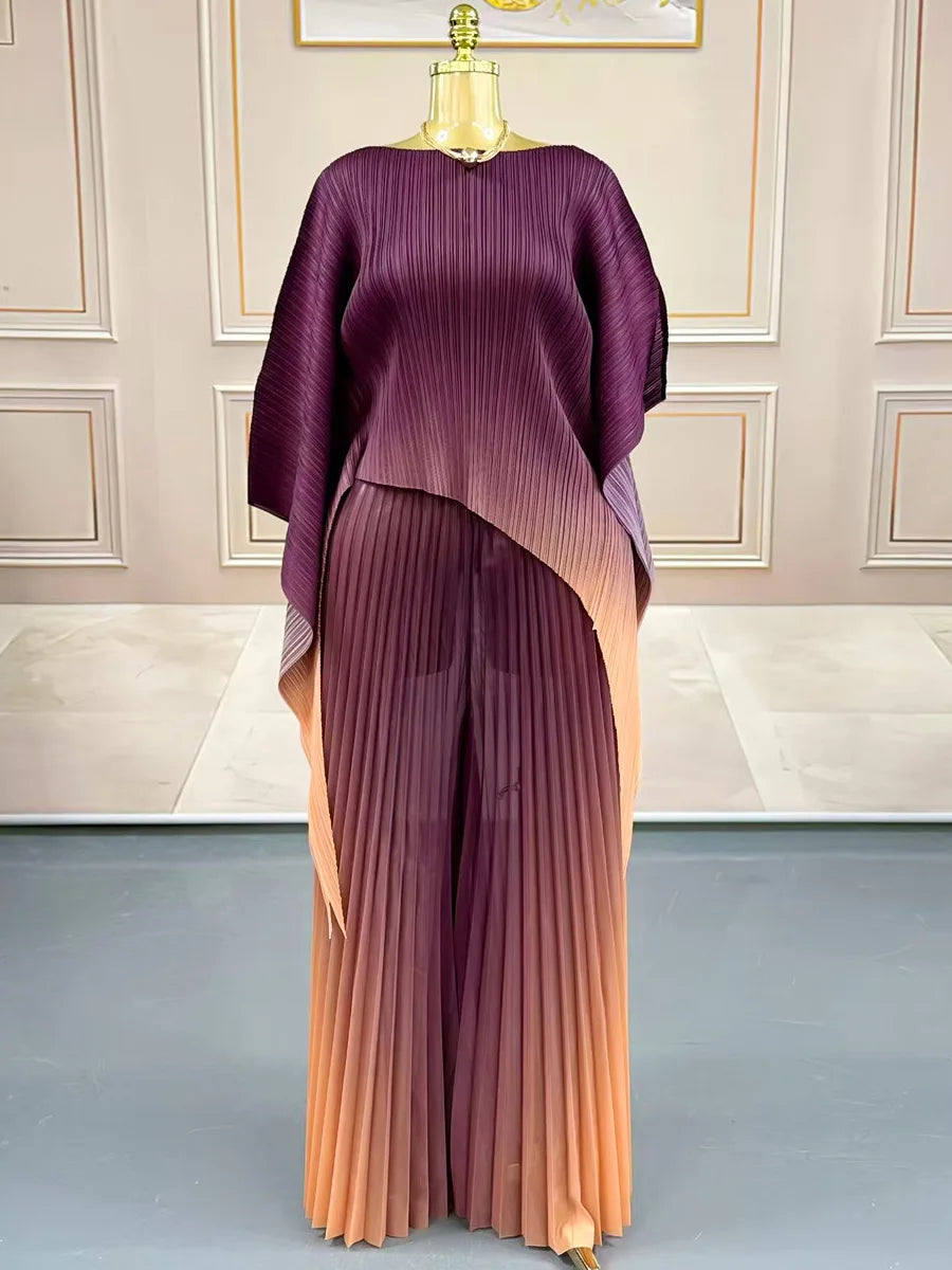 Two-piece Pleated Outfit Set