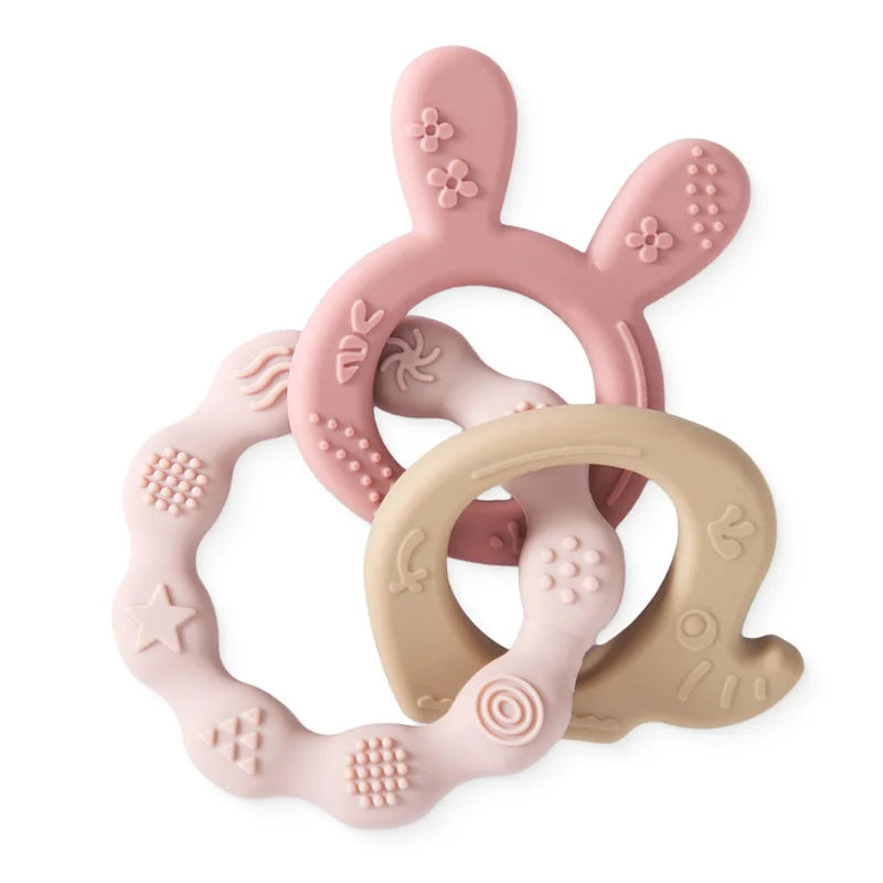 Cartoon Silicone Teething Toy