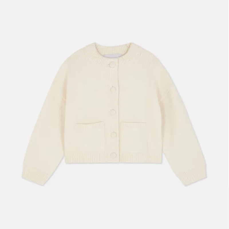 Casual O-Neck Chocolate Cardigan