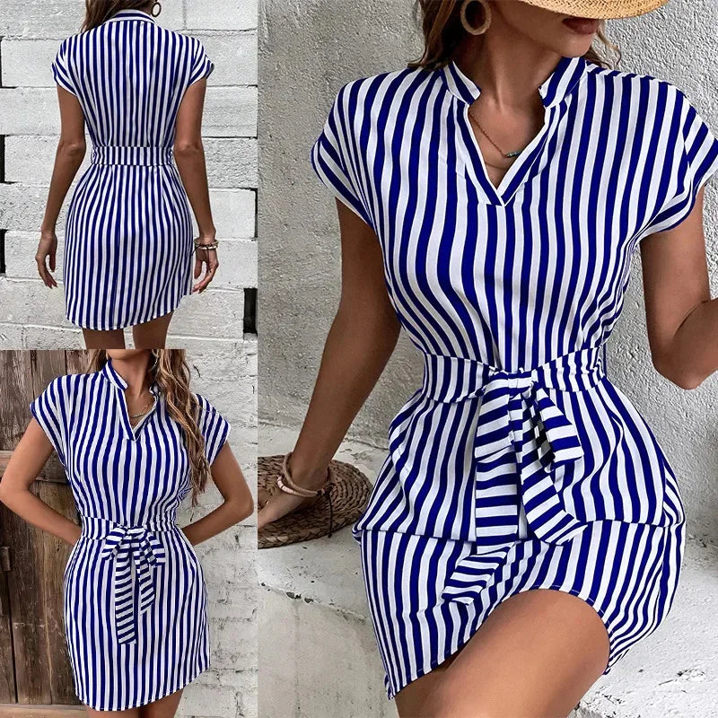 Summer Casual Striped Dress