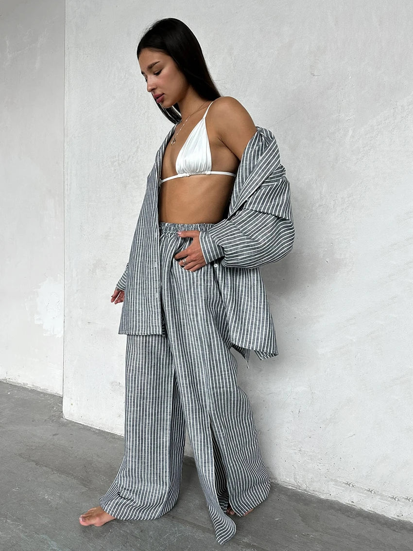 Striped Cotton Pajamas