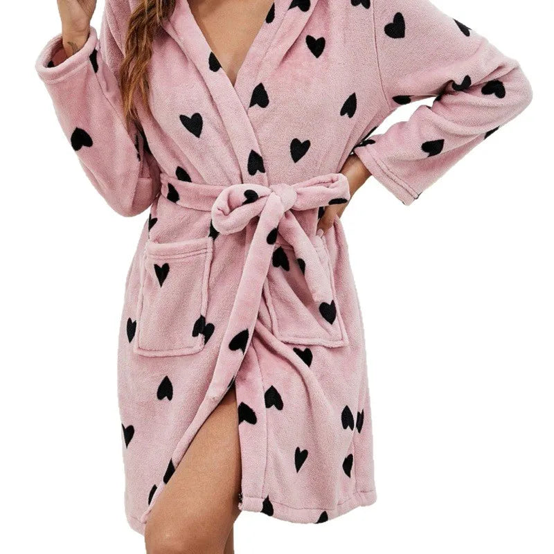 Printed Bathrobe for Women