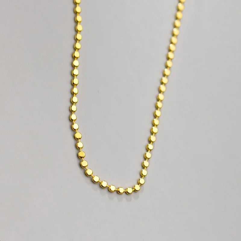 Women’s Sterling Silver Bead Chain Choker