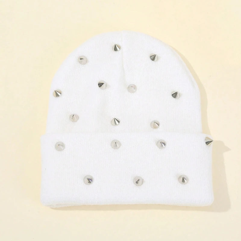 Punk Rivet Gothic Beanie Hat