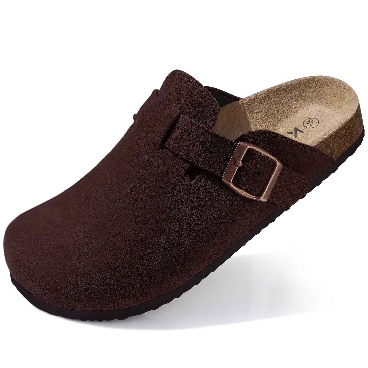 Suede Cork Clogs