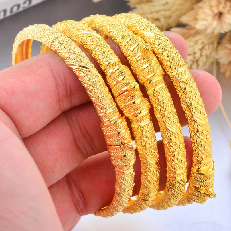 Gold Plated Bridal Bangle Bracelet