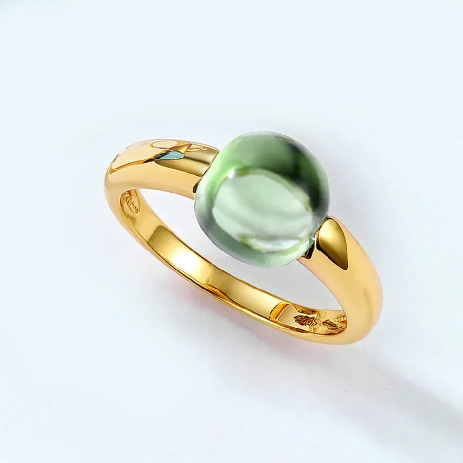 ALLNOEL Colorful Candy Gem Ring