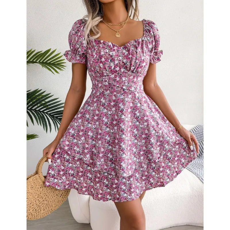Summer Floral Swing Dress
