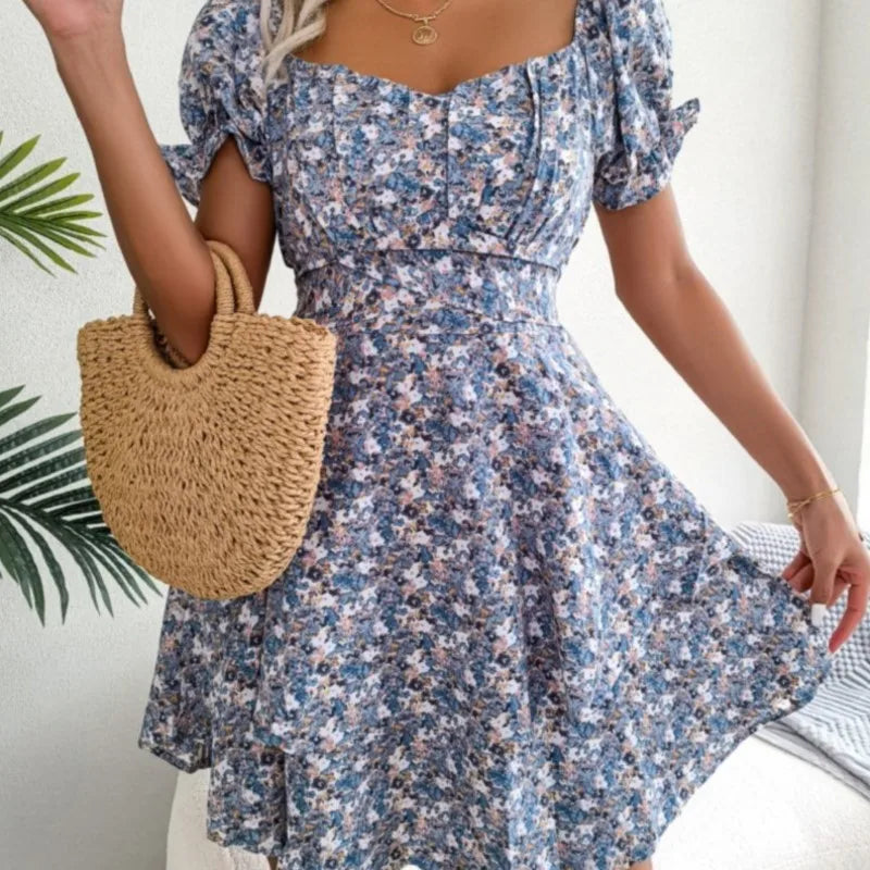 Summer Floral Swing Dress