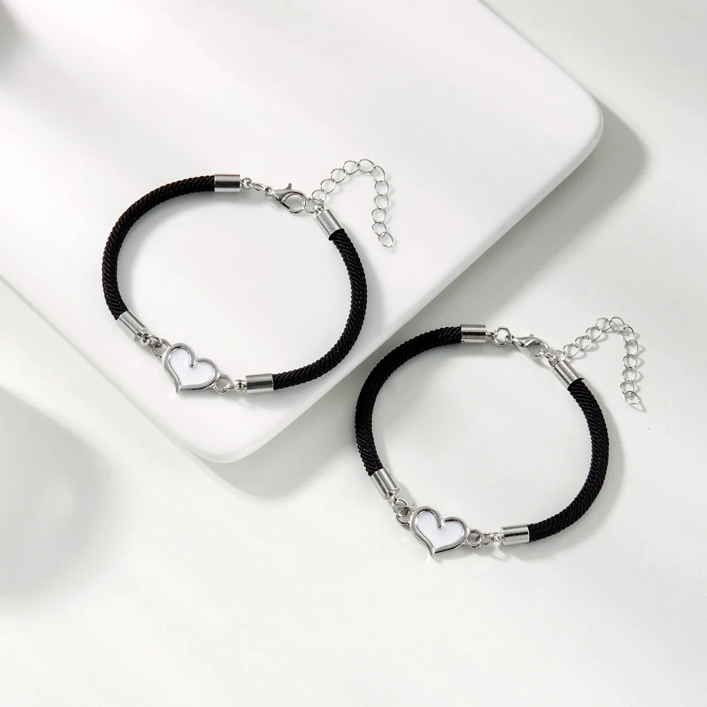 Luminous Heart Couple Bracelet