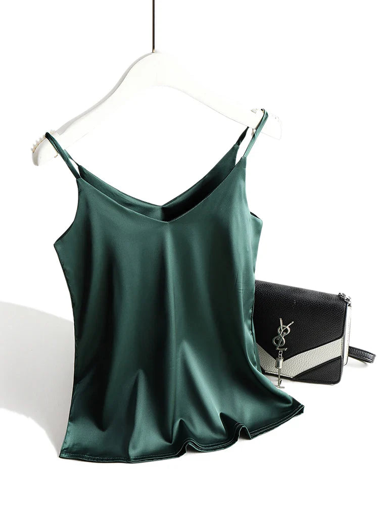 Halter V-Neck Tank Top