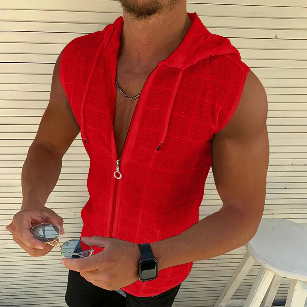 Men's Beach Hooded Tank