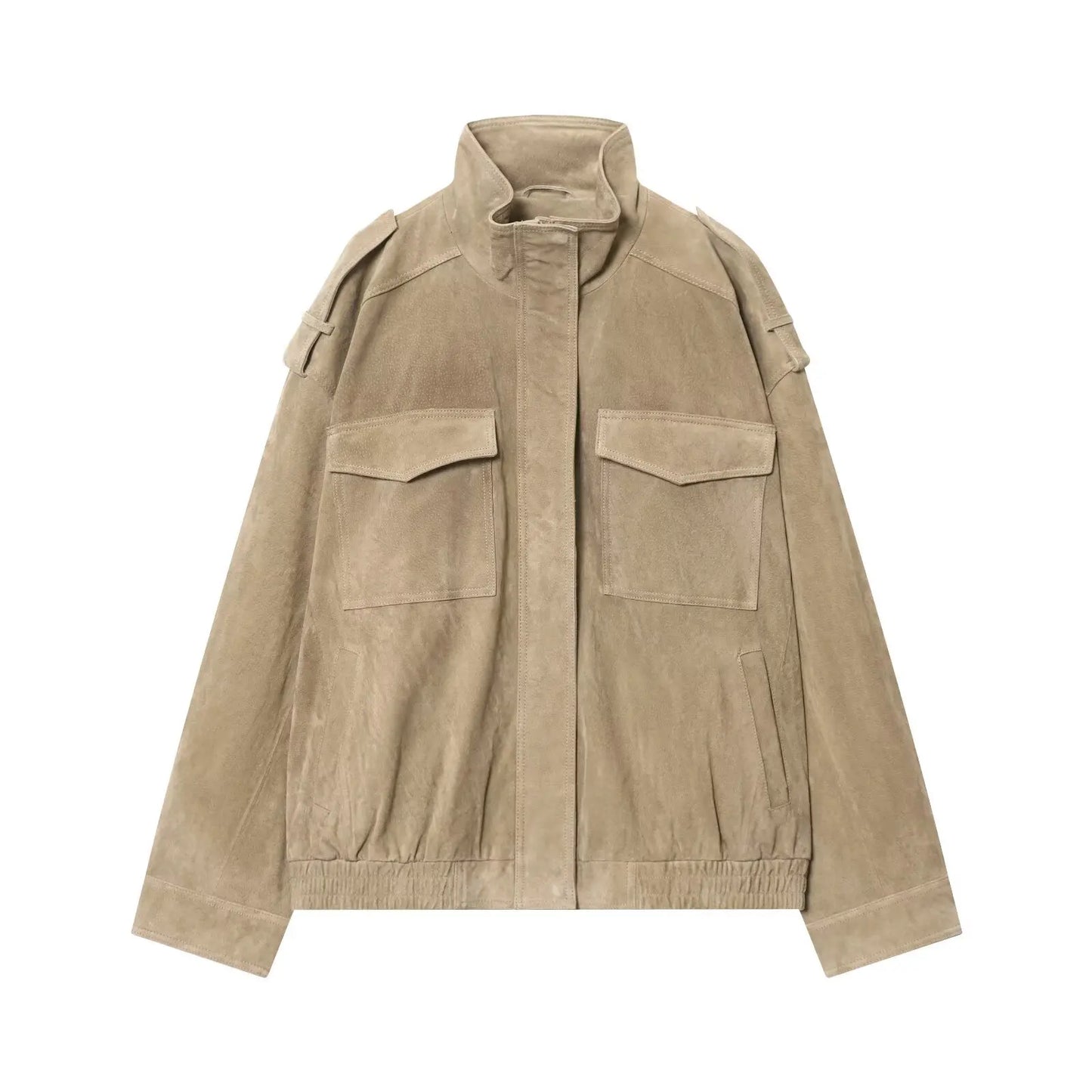 Loose Turtleneck Jacket