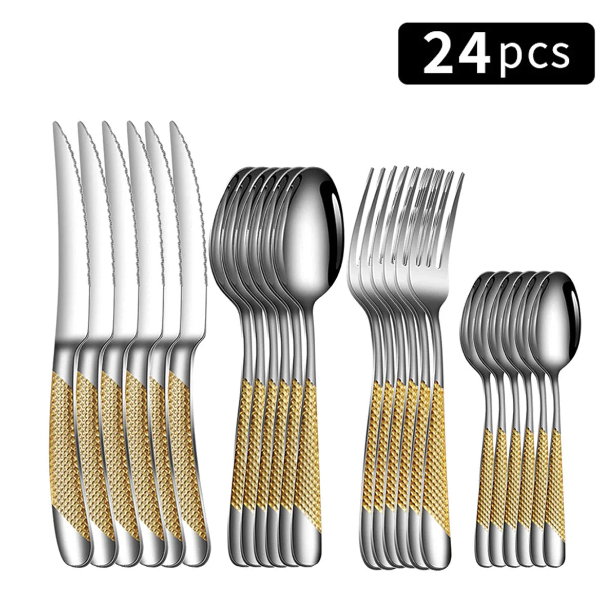 24pc Stainless Steel Cutlery Set