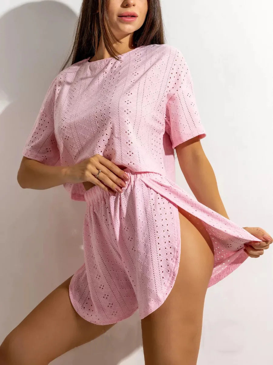 Hollow Pajama Set