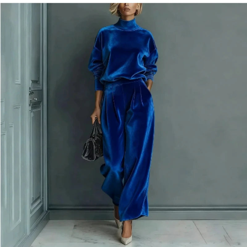 Velvet Casual Sportswear Set