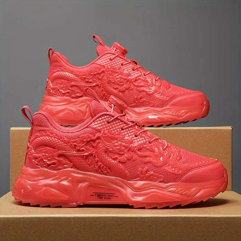Dragon Design Chunky Sneakers