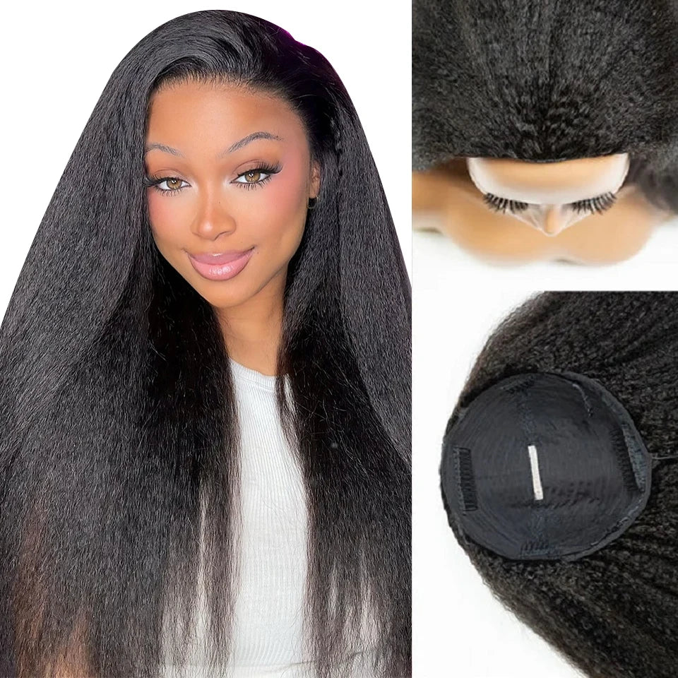 Kinky Straight Half Wig