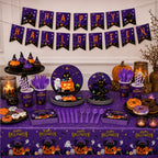 Black Cat Pumpkin Tableware Set