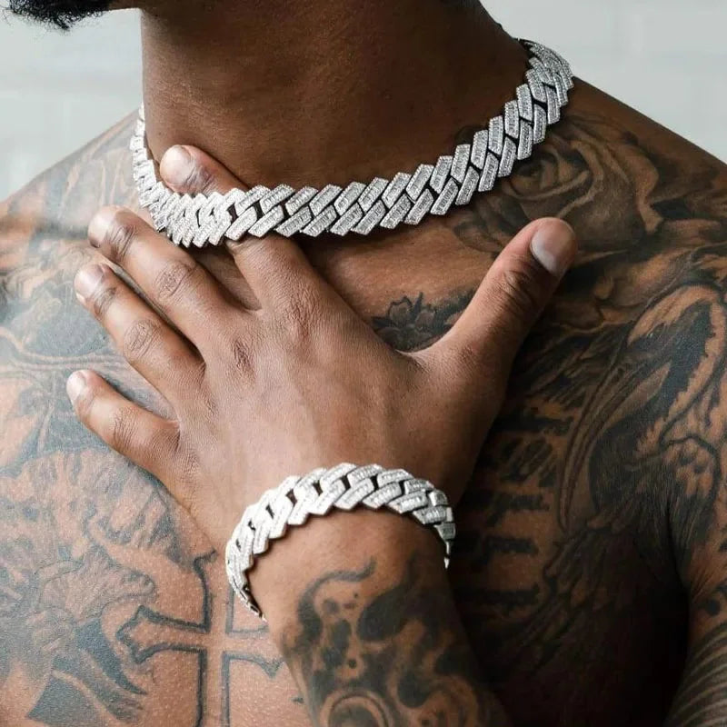 Iced-Out Cuban Zirconia Necklace