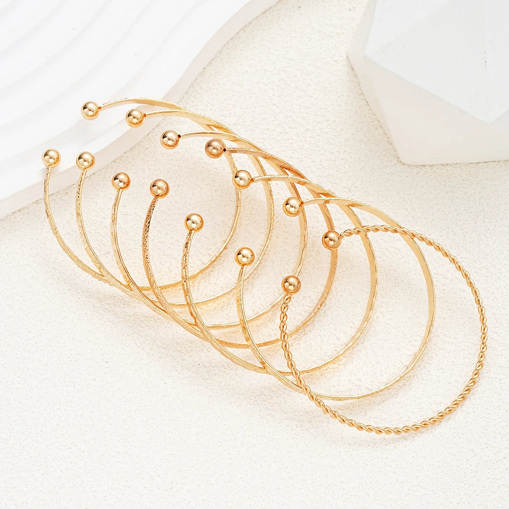 Bohemian Gold Cuff Bracelet
