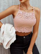 Backless Lace Camisole Top