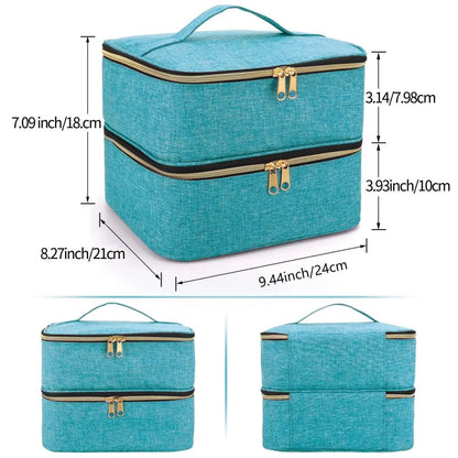 Double Layer Cosmetic Organizer Bag