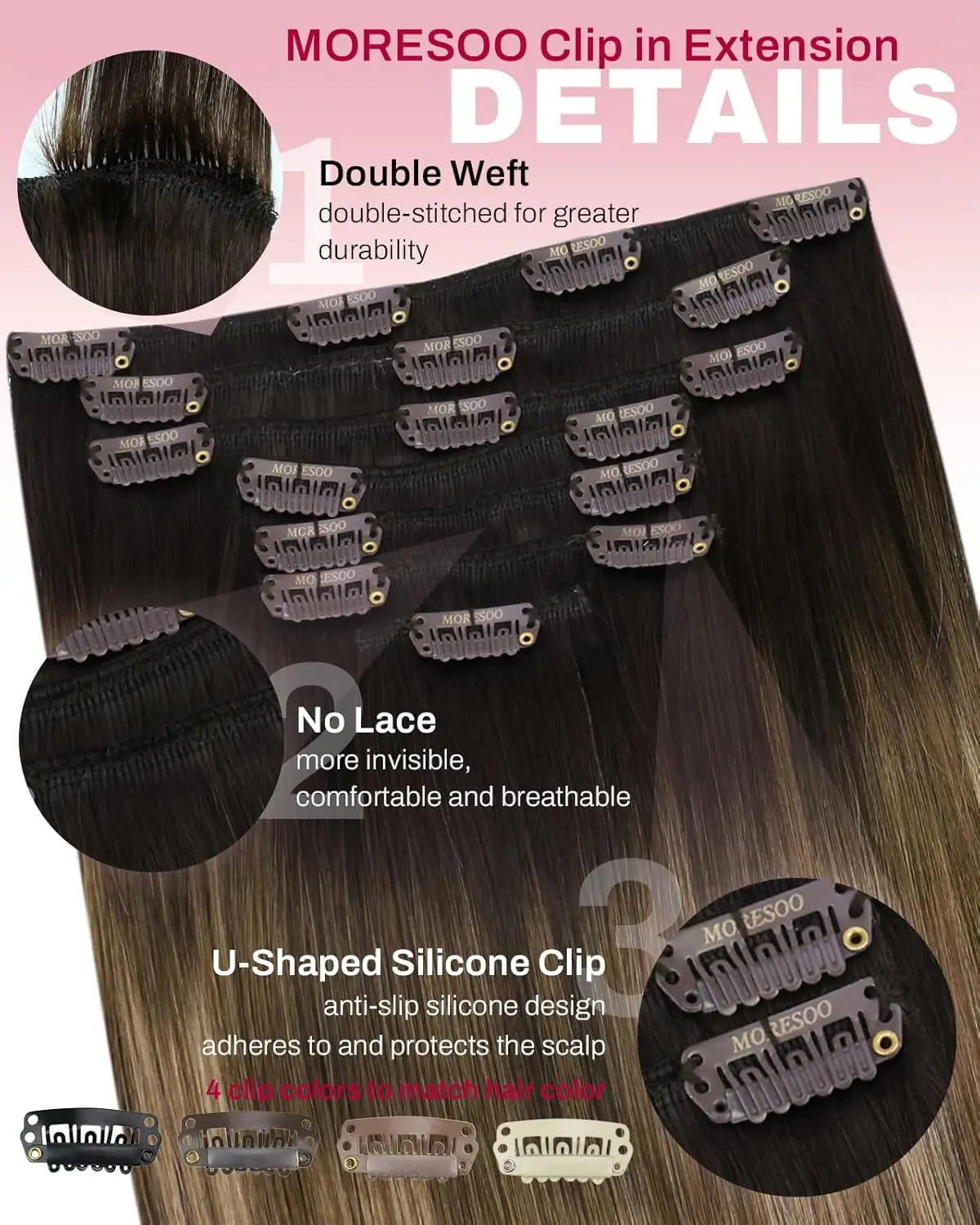 Balayage Clip-In Hair Extensions