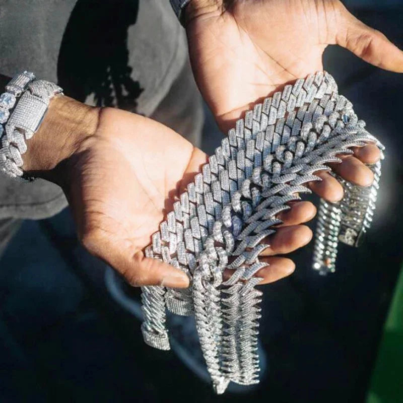 Iced-Out Cuban Zirconia Necklace