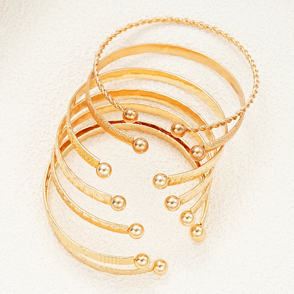 Bohemian Gold Cuff Bracelet