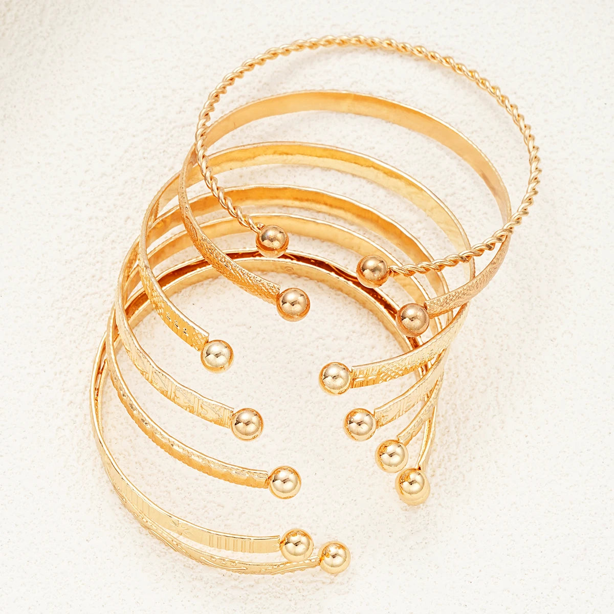Bohemian Gold Cuff Bracelet