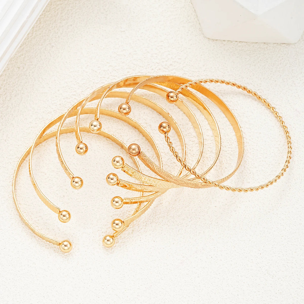 Bohemian Gold Cuff Bracelet