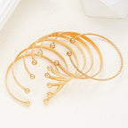 Bohemian Gold Cuff Bracelet