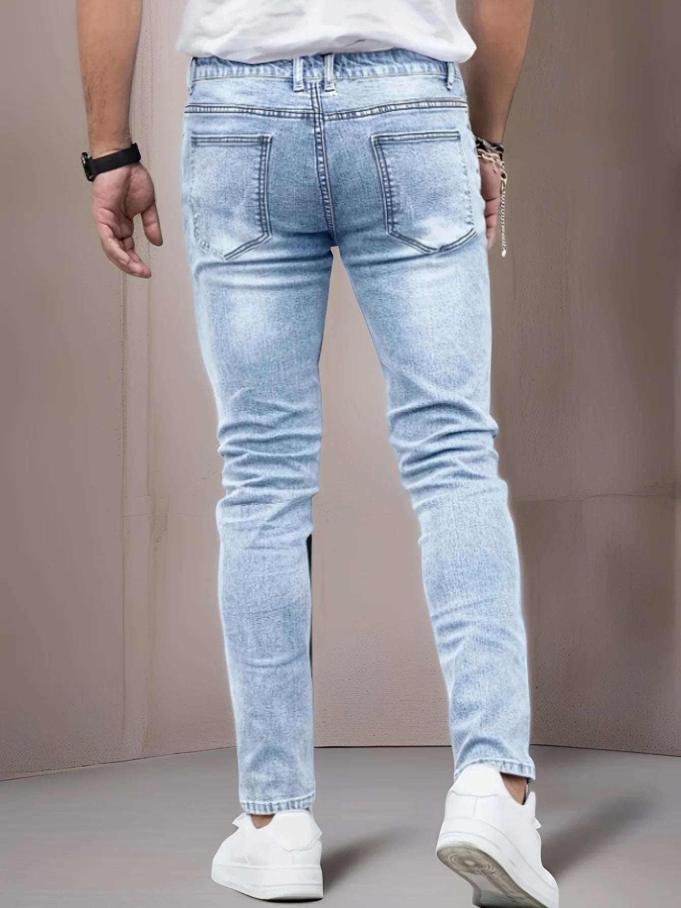 Five-Pocket Slim Stretch Jeans