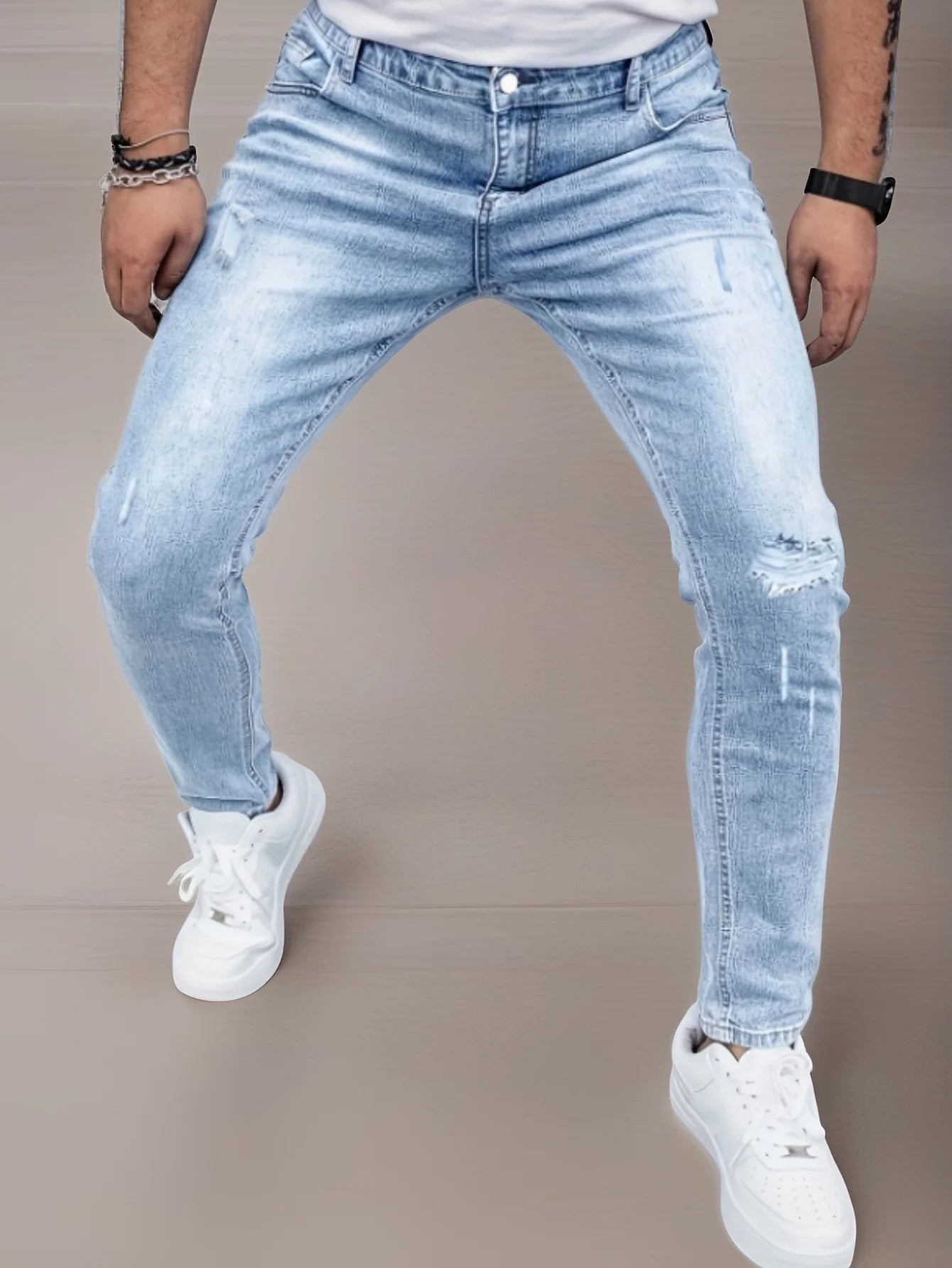 Five-Pocket Slim Stretch Jeans