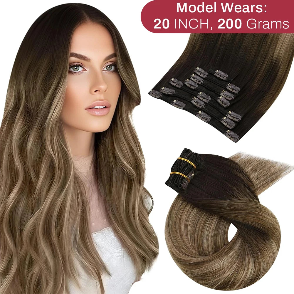Balayage Clip-In Hair Extensions