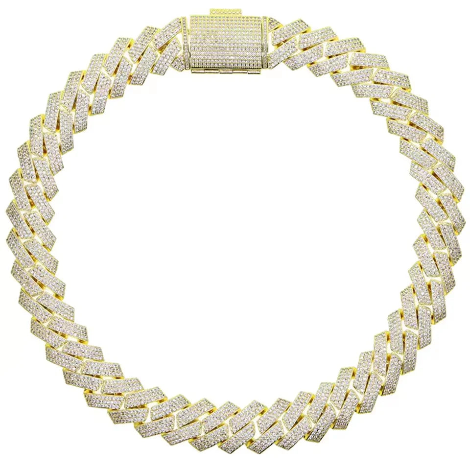 Iced-Out Cuban Zirconia Necklace