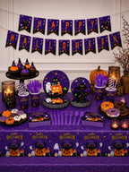 Black Cat Pumpkin Tableware Set