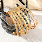 Bohemian Gold Cuff Bracelet