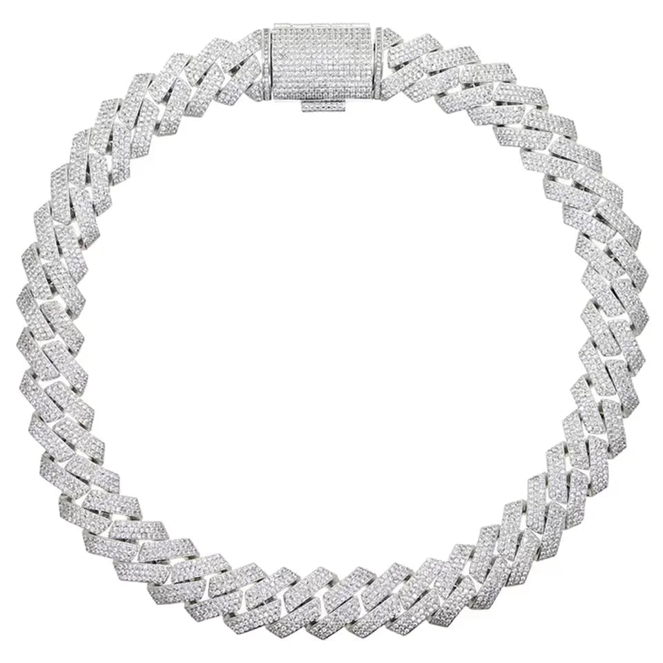Iced-Out Cuban Zirconia Necklace