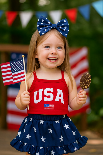 Toddler Girl 4th of July Outfit