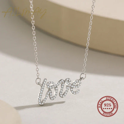Sterling Silver Love Letter Necklace