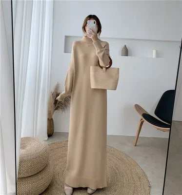 Extra Long Sweater Dress