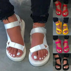 Women Canvas Cover Heel Sandals