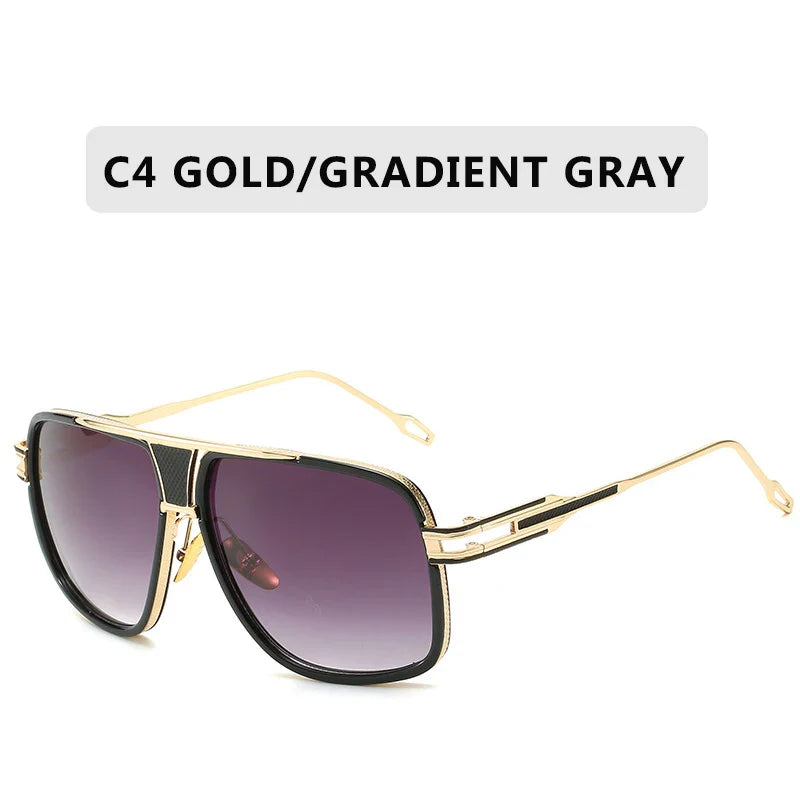 Retro metal sunglasses