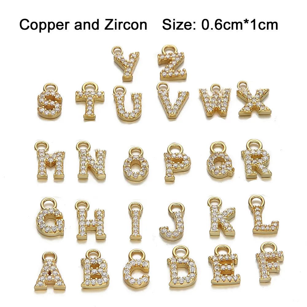 Crystal Letter Initial Necklace