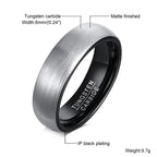 Vnox Tungsten Carbide Ring